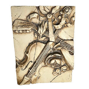 Sid Dickens T-7 Memory Tile Block 1998 Violin Mandalin T007 Retired Wall Tile